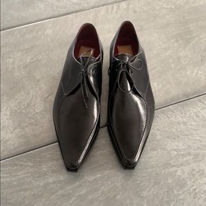 Gianfranco Ferre Black Leather Shoes 41